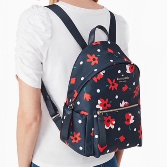 Kate Spade New York CHELSEA WHIMSY FLORAL MEDIUM BACKPACK, Multicolor - Picture 2 of 8